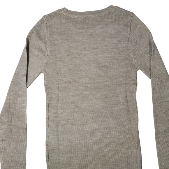 Urban Revivo Crew Neck Fine Knit Beige Long Sleeve Top 4 NIB - Picture 6 of 12